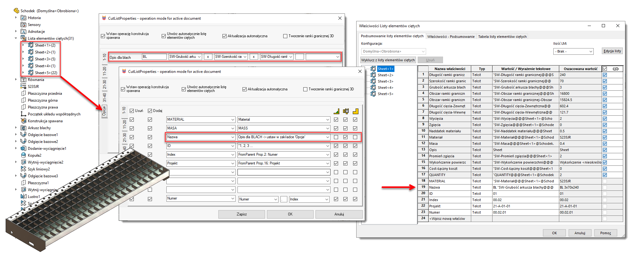 MacroSolid CutListProperties 2