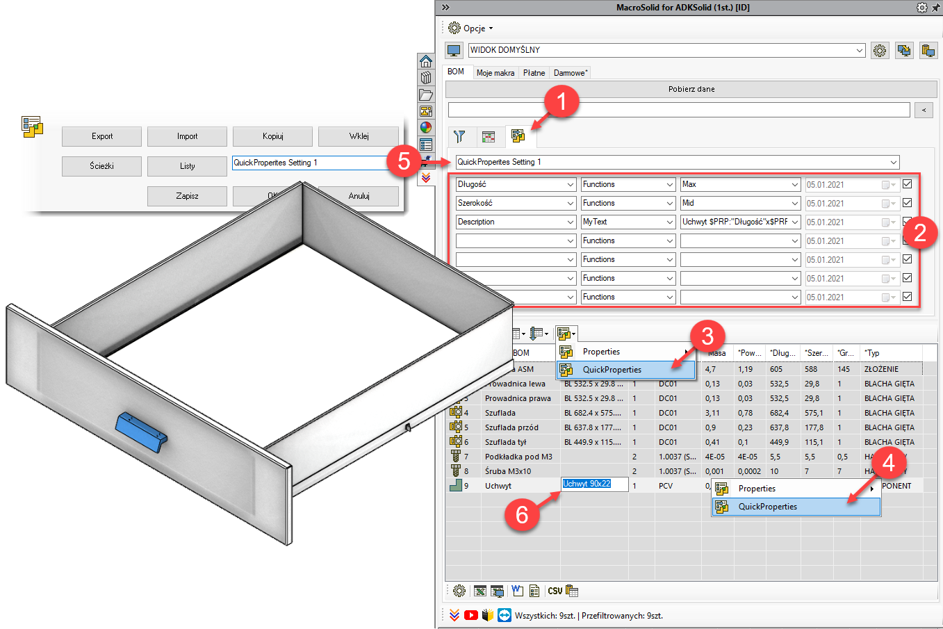 MacroSolid QuickProperties 2