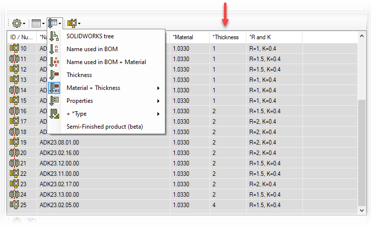 MacroSoli BOM sorting 2